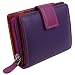 Golunski Leathergoods Ladies Compact Purse Graffiti Collection, China Rose, Casual