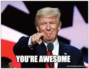 Trump Thinks You're Awesome Card Magnet