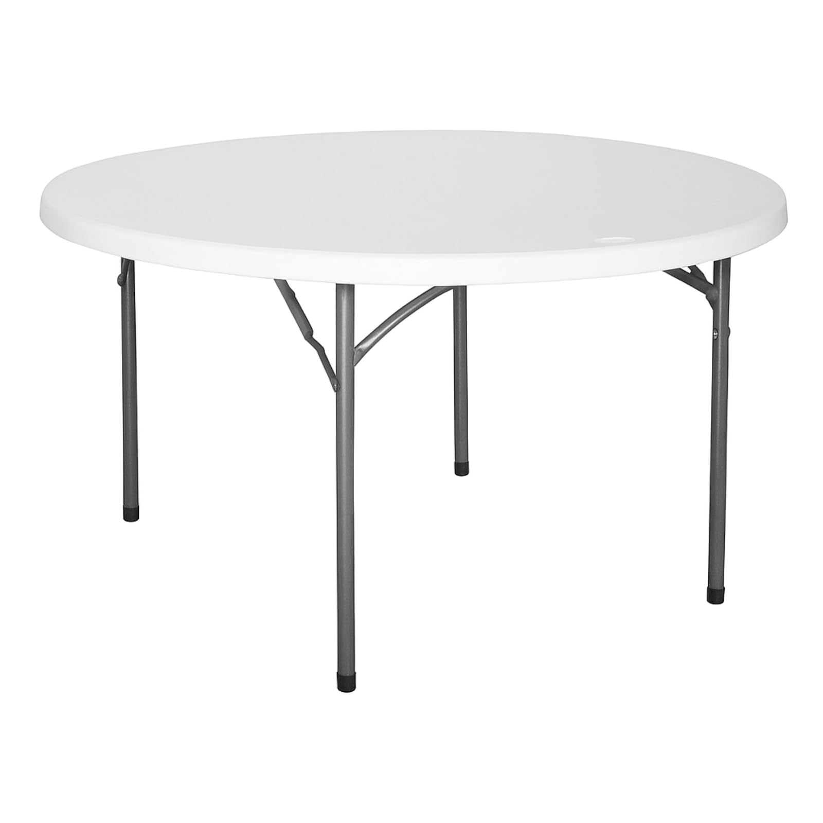 Decor Space Table ronde avec pieds pliants pour camping et restauration (180 cm)