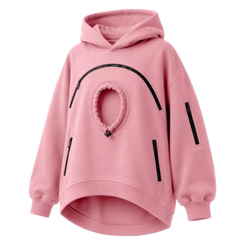 SdGgsgv Pet Carrier Hoodie Unisex Oversized Fleece Zipper Dog Pouch Hoodie - image 4