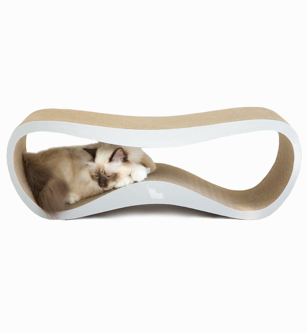 FurryFusion Planche à Gratter Ronde En Carton Ondulé Pour Chat 45 X 9 Cm ✓ Pas Cher