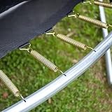 PlayActive 6ft / 8ft / 10ft / 12ft / 14ft / 16ft Kids Trampoline with Safety Enclosure Net, Ladder, Weatherproof Cover, Shoe Bag Included (Pink, 8ft) - Image 6