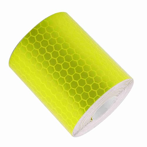 Cinta Reflectiva para Marco de Bicicleta ZJchao Amarilla miniatura 3