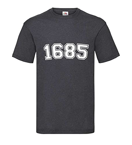 T-shirt pour homme gris foncé XXXL basique en coton confortable