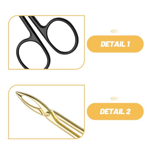 Pinzas de cejas Alipis portátiles de acero inoxidable en caja para retoques faciales de viaje 3