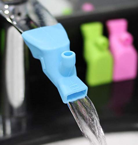 WOIWO 3 Pieces Travel Portable Simple Mouthwash Cup Brushing Cup Silicone Faucet Extender Children's Hand Washing Device Guide Sink