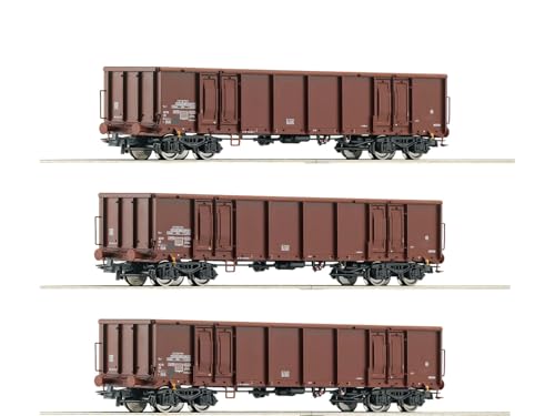 Preisvergleich Produktbild Roco 6600103 H0 3er-Set Offene Güterwagen der DR