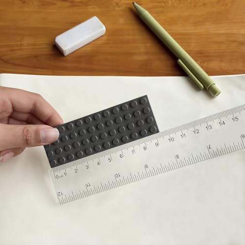 GAUATO 6 Stück Lineal 20cm, Kunststoff Transparent Kleines Ruler mit Zoll und Zentimeter Skalen, Durchsichtig Flexibel Präzision Lineal Grundschule Messwerkzeuge für Schule Büro Zuhause