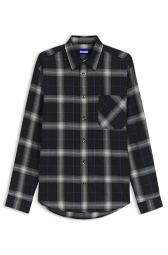 Chemise oversize en denim bleu HUGO Hommes Ebalto jean large tendance