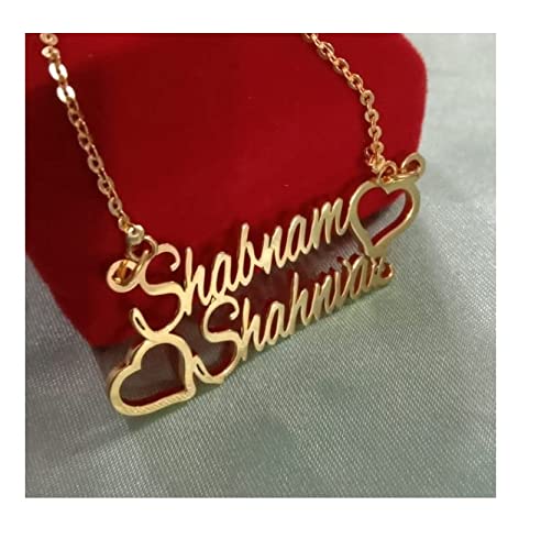 Personalized Double Name Keychain 