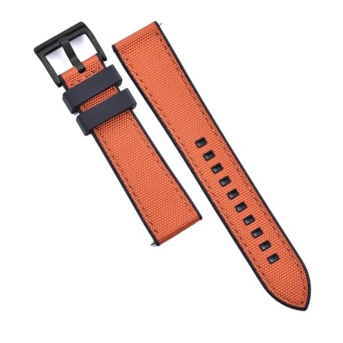 Bracelet montre FKM anti transpiration 20mm nylon souple à changement rapide
