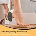 OUKEYA Glass Foot File Callus Remover - Nano-Glass Pedi Egg Pumice Stone for Feet Dead Skin, Plastic-Free Pedicure Foot File Callus Remover