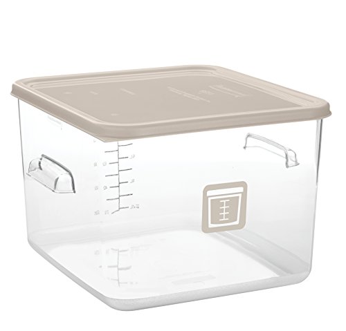 Image of Rubbermaid 1980312 Square Large Lid Brown, 11.34 Inch x 11.33 Inch x 0.52 Inch