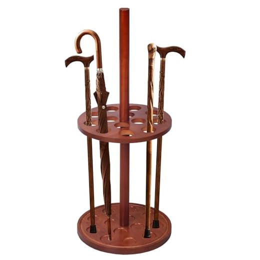 Wooden Cane Stand Organizer for Mobility Aids