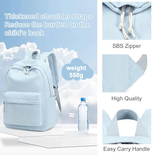 Sac à dos adolescentes LOIDOU ensemble 3 pièces pour l'école - 4