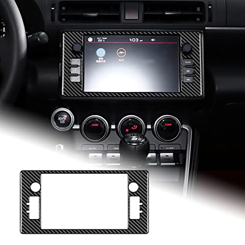 AIRSPEED for Subaru BRZ Toyota GR86 2021 2022 Navigation Screen Frame Cover Center Console Carbon Fiber Stickers Interior Accessories, Black by AIRSPEED - Used condition - US$25.52