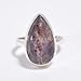 Natural Iolite Oval Shape Handmade Statement Ring 925 Sterling Silver Wedding Gift Jewelry Gift for Her (8.5)
