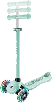Globber - GOUP Sporty Lights - 3-wheel scalable scooter with seat, for children aged 15 months to 6 years