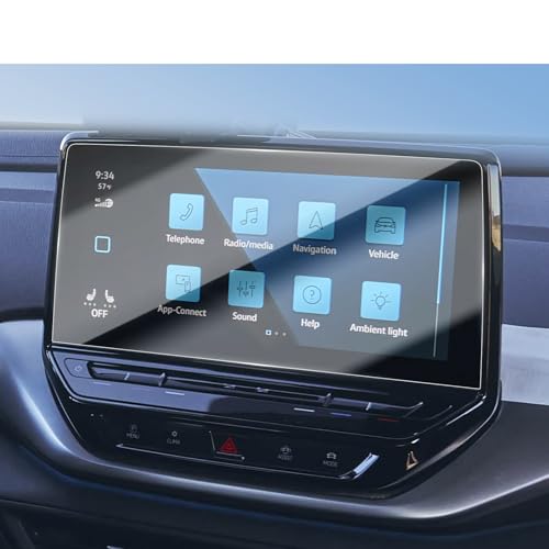 APKPKPKU for 2021 2022 2023 2024 Volkswagen ID.4 Pro/S/Plus Screen Protector Nav 12 Inch Tempered Glass for 2024 VW ID.4 Electric Screen Tempered Film for 2023 2024 VW ID.4 Accessories Anti-Scratch
