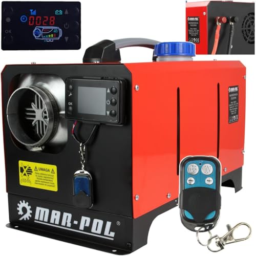 IMJ-Global - Riscaldatore a Gasolio Portatile (12V/230V, 12KW) Riscaldatore Diesel