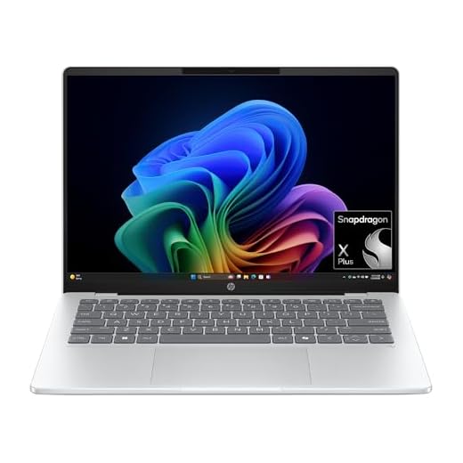 HP OmniBook 5 14 inch Next Gen AI PC, OLED Display, Snapdragon X Plus X1P-42-100, 16 GB RAM, 1 TB SSD, Qualcomm Adreno GPU, Windows 11 Home, Copilot+ PC, Glacier Silver, 14-he0099nr
