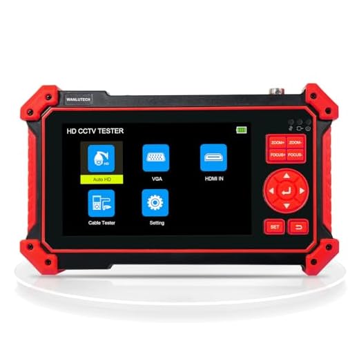 WANLUTECH 8MP Camera Tester with Display