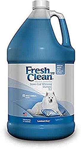 PetAg Fresh 'n Clean Snowy-Coat Whitening Shampoo 15:1 Concentrate - Vanilla Scent - 128 Fl Oz (1 Gallon)