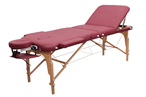 Preisvergleich Produktbild Massageliege Zen PhysioTop Bordeaux - Massageliege klappbar