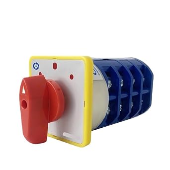 Factory Wholesale LW5D-40/4 Rotary Cam Changeover Switch 40A 16 Terminals 3 Positions 4 Poles Reversing Selector Color ON-Off-ON