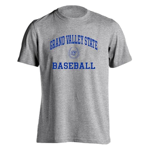 Grand Valley State Lakers Baseball T-Shirt – Officially Licensed Gameday Collection GVSU Lakers Baseball Diamond Fan Shirt – Athletic Heather – Size Small