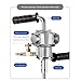 Power Mixer Pneumatic Agitator Clamp-On Drum Agitator Industrial-Grade Pneumatic Shaker Paint Stirring Tool，Stainless Steel Handheld Pneumatic Paint Mixer, Drum Agitator Stirrer Tool for Eff