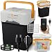 peme Frigo Portatile Elettrico 12V 220V Frigorifero per Auto Camper 25,7L