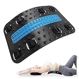 Pluvyze Back Stretcher Rückendehner Lendenstützbrett Lumbar Support Board,Rotationsanpassung,Blutzirkulation Fördern,Müdigkeit Reduzieren,150 Kg Tragen,für Taille- Und Fußmassage Geeignet