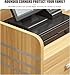Modern Reception Desk with Lockable Drawer, Retail Counter Desk for Clothing Store, Beauty Salon, Milk Tea Shop, Front Desk for Office & Lobby - Brown, 80x42x92cm
