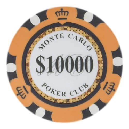 Jetons de poker Brybelly Monte Carlo 50 pièces en argile composite 14g