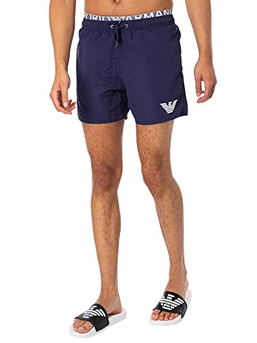 Emporio Armani Men's Standard Logo Band Boxer, Eclipse, Extra Small #TOP10