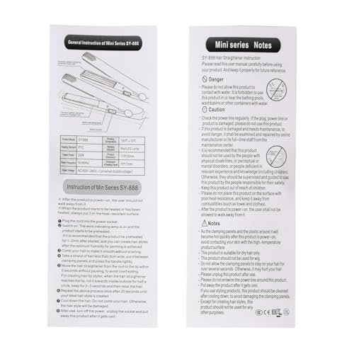 YIPINER Mini Hair Straightener 2 in 1 Straight and Curly Hair Flat Iron の商品画像 6