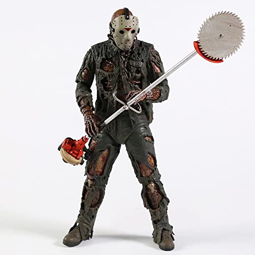 Lonullymege-Jason Action Figures, Friday Part 7 A New Blood Heroes And Cult Classics Series, 7In Scale Horror Movies Collectible Model Toys Gift #TOP1