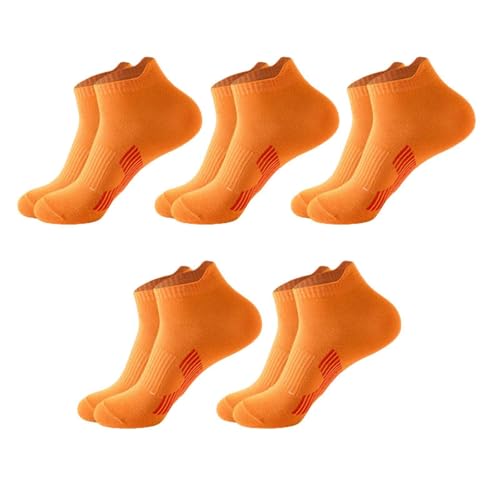 Chaussettes courtes de sport en coton pour hommes | Lot de 5 paires fines d'été