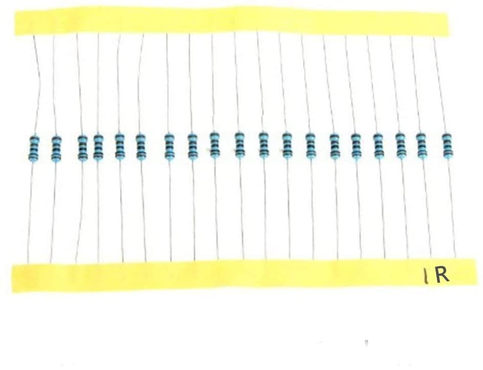Kit De 1280 Résistances à Film Métallique 1/4W - Tolérance 1% - 64 Valeurs De 1Ω à 10MΩ - Idéal Pour Électronique Et DIY