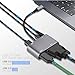 AISONK USB C to HDMI VGA Adapter, 5-in-1 USB C Hub, USB C to USB Adapter, USB 3.0 OTG Charging Power PD Port Compatible iPhone 15/16, MacBook Pro/Air 2023, iPad Pro, Galaxy S8/S9
