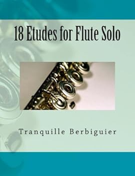 Paperback 18 Etudes for Flute Solo (French Edition) [French] Book