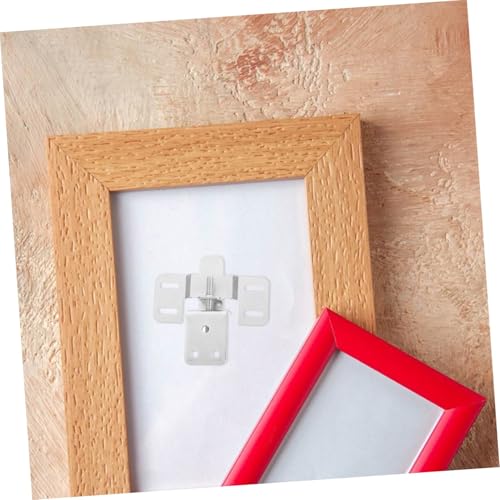 Image of 6pcs Adjustable Frame Mounting Hardware Heavy Duty Picture Hooks for Secure Wall Hanging Concealed Design for Large Frames Durable Construction for Art Display