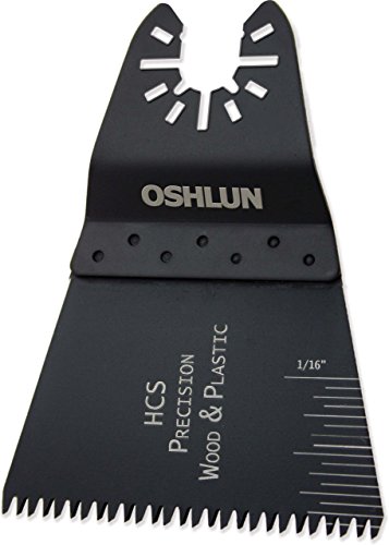 Oshlun MMC-1110 2-2/3-Inch Precision Japan HCS Oscillating Tool Blade with Quick-Fit Arbor for Standard and Quick Change Tools, 10-Pack