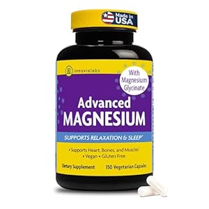 InnovixLabs Advanced Magnesium Capsules – 150 Ct, 210 mg – Chelated Magnesium Glycinate and Malate, High Absorption, Promotes Relaxation, Bones, Muscle Health, Vegan Magnesium Malate Sleep Supplement
