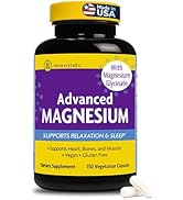 InnovixLabs Advanced Magnesium Capsules - 150 Ct, 210 mg - Chelated Magnesium Glycinate and Malat...