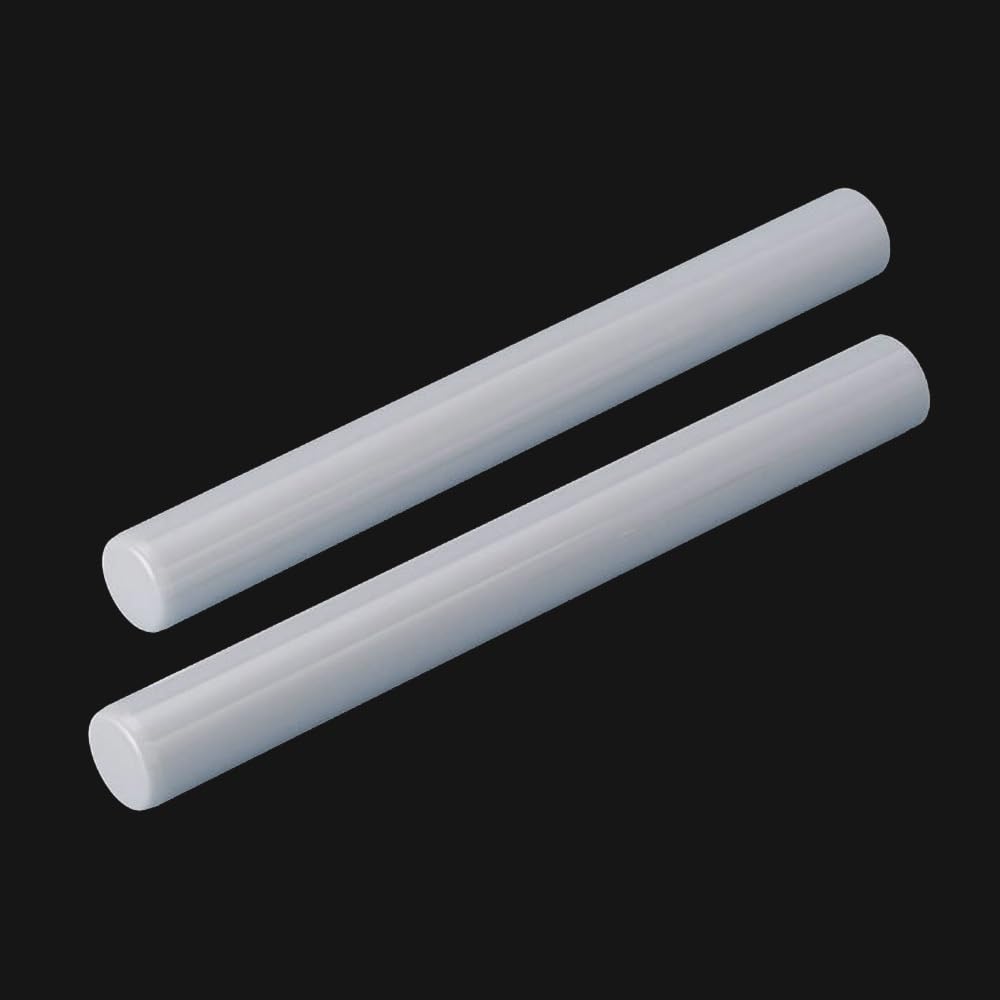 5pcs White Ceramic Round Rods 2/2.5~8mm Dia, High Temperature Resistance Shaft 10cm, Smooth Outside Corundum Stirring Rod(6mm x 10cm)