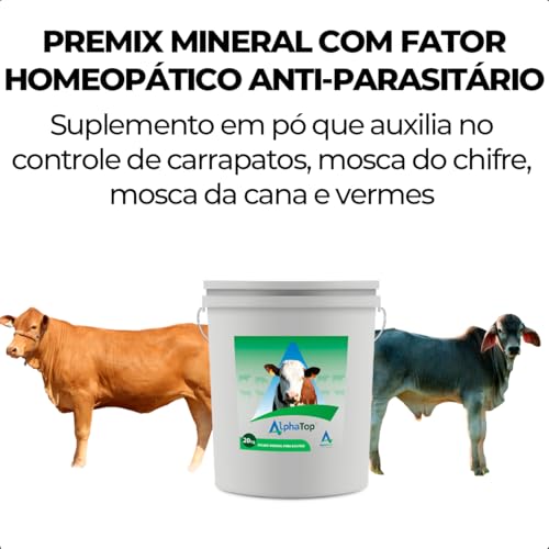 Contra Carrapato Mosca Do Chifre Mosca Da Cana E Vermes para Bovinos 20kg