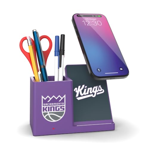 Wireless Charger and Desktop Organizer,Sacramento Kings
