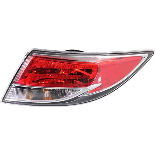 KarParts360 Outer Tail Light Assembly For Mazda 6 2009 10 11 12 2013 Passenger Side Bulb Type Replacement For MA2805108 | GS3L-51-150J